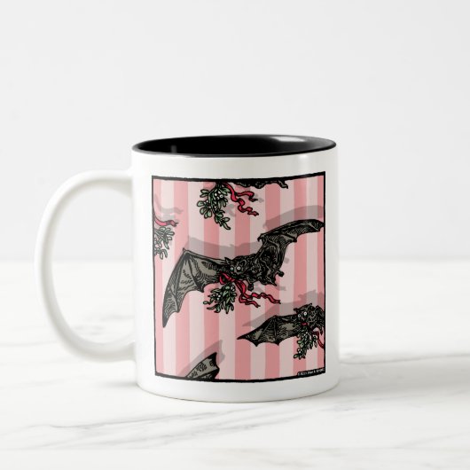 Tasse 2 Couleurs Chauve-souris - Pop Goth Holiday Surreal (Gauche)