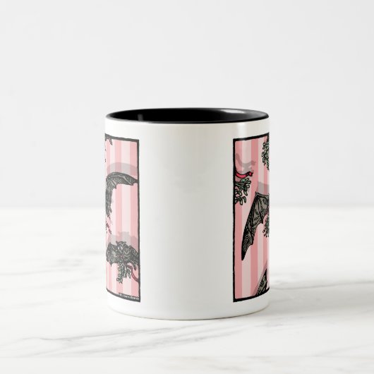 Tasse 2 Couleurs Chauve-souris - Pop Goth Holiday Surreal (Centre)