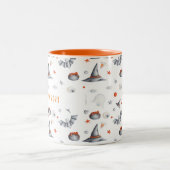 Tasse 2 Couleurs Chauves-souris blondes Halloween Année (Centre)