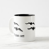 Tasse 2 Couleurs Chauves-souris d'Halloween, Allons-y ! (Devant gauche)