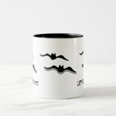 Tasse 2 Couleurs Chauves-souris d'Halloween, Allons-y ! (Centre)