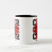Tasse 2 Couleurs Cheer Bow (Centre)