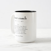 Tasse 2 Couleurs Cheer Coach Définition Merci cadeau (Devant gauche)