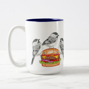 Tasse 2 Couleurs Cheeseburger oiseau de montagne