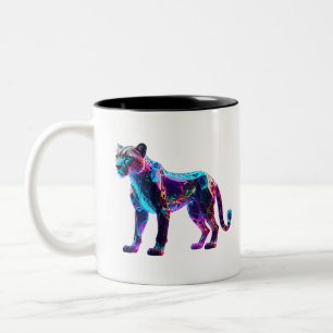 Tasse 2 Couleurs Cheetah en Verre Lumineux - Unique Maison de Luxe