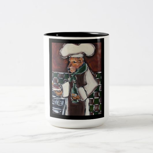 Tasse 2 Couleurs Chef Airedale (Centre)