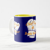 Tasse 2 Couleurs Chef cuisinier et lave-bouteille (Devant gauche)