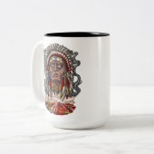 Tasse 2 Couleurs Chef indien (Devant gauche)