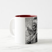 Tasse 2 Couleurs Chef indien américain (Devant gauche)