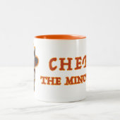 Tasse 2 Couleurs Chef J. le Minotaur avec texte (Centre)