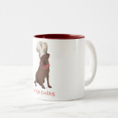 Tasse 2 Couleurs Chef Labrador Retriever Chocolat (Devant droit)