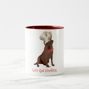 Tasse 2 Couleurs Chef Labrador Retriever Chocolat