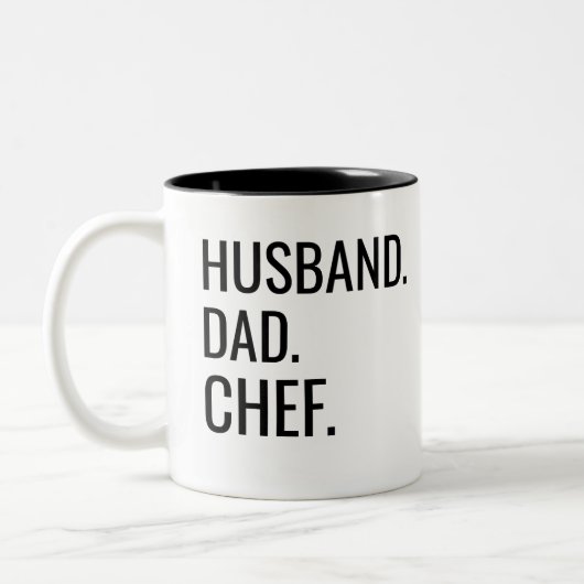 Tasse 2 Couleurs Chef papa mari (Gauche)
