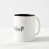 Tasse 2 Couleurs chef - style de cambuse (Devant droit)