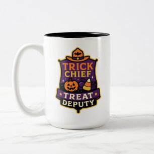 Tasse 2 Couleurs Chef Trick, Deputy Treat   Halloween