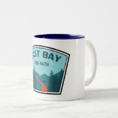 Tasse 2 Couleurs Chemin cyclable East Bay (Devant droit)