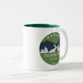 Tasse 2 Couleurs Chemin de chemin de fer Bow (Devant droit)