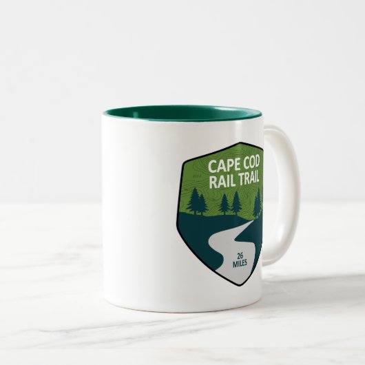 Tasse 2 Couleurs Chemin de fer Cape Cod (Devant droit)