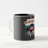 Tasse 2 Couleurs Chemin de fer Cape Cod - Biker (Devant gauche)