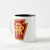 Tasse 2 Couleurs Chemin de fer de la Pennsylvanie (Devant gauche)