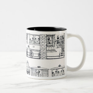 Tasse 2 Couleurs Chemin de fer indien
