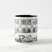 Tasse 2 Couleurs Chemin de fer indien (Centre)