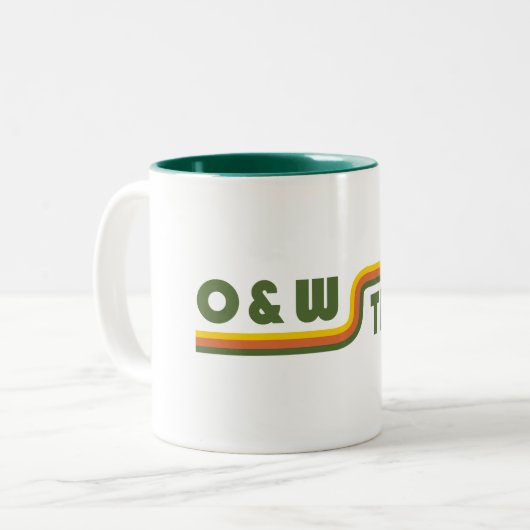 Tasse 2 Couleurs Chemin de fer O&W (Devant gauche)