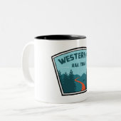 Tasse 2 Couleurs Chemin de fer Western Maryland (Devant gauche)