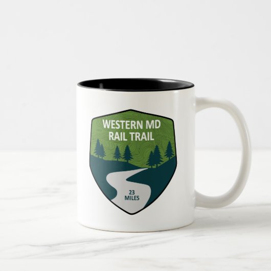 Tasse 2 Couleurs Chemin de fer Western Maryland (Droit)