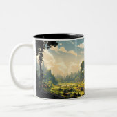 Tasse 2 Couleurs Chemin de la ruine forestière (Gauche)