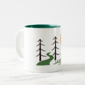 Tasse 2 Couleurs Chemin du parc national Jasper (Devant gauche)