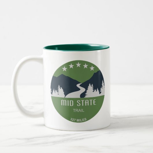 Tasse 2 Couleurs Chemin Mid State Pennsylvania (Gauche)