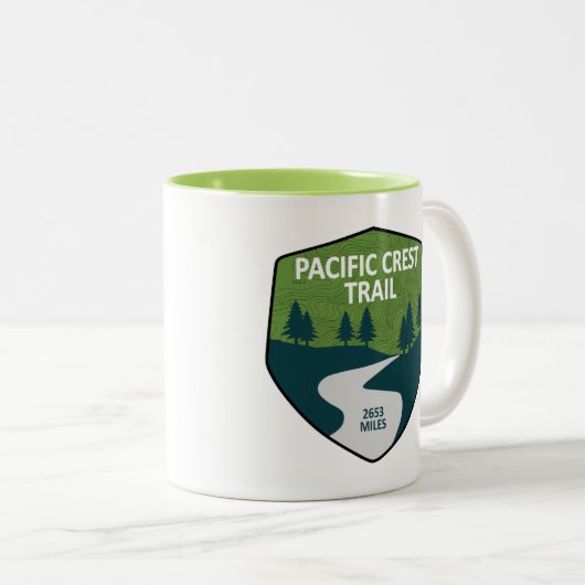 Tasse 2 Couleurs Chemin Pacific Crest (Devant droit)