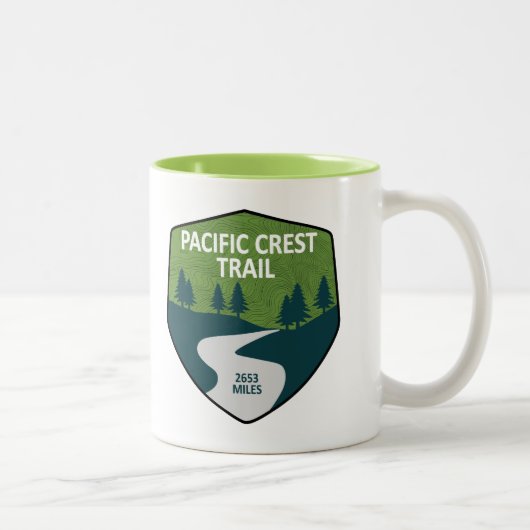 Tasse 2 Couleurs Chemin Pacific Crest (Droit)