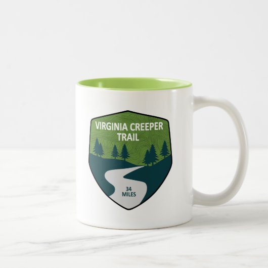 Tasse 2 Couleurs Chemin Virginia Creeper (Droit)
