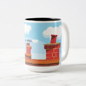 Tasse 2 Couleurs Cheminées Pots (Devant droit)