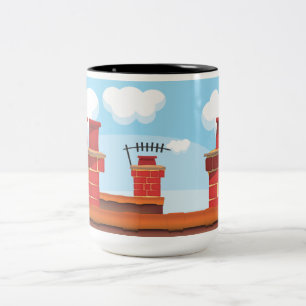 Tasse 2 Couleurs Cheminées Pots