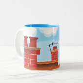 Tasse 2 Couleurs Cheminées Pots (Devant gauche)