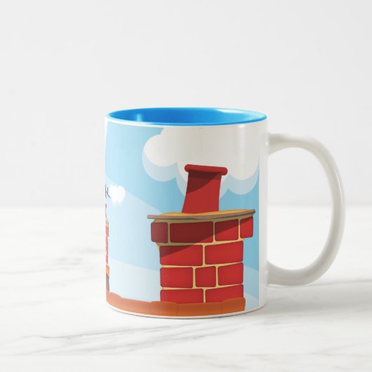 Tasse 2 Couleurs Cheminées Pots (Droit)