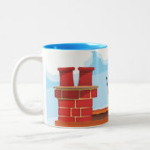 Tasse 2 Couleurs Cheminées Pots (Gauche)