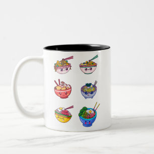 Tasse 2 Couleurs Chemise à nouilles, Chandail à riz Ramen, Chemise