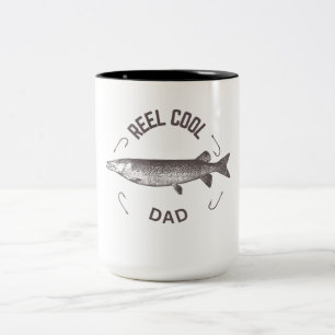 Tasse 2 Couleurs Chemise de pêche pour papa super cool
