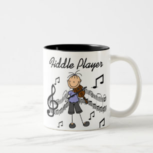Tasse 2 Couleurs Chemise et Cadeaux pour Fille à Violon en Bâtonnet