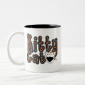 Tasse 2 Couleurs Chemises et cadeaux Cute Kitty Cat (Gauche)