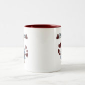 Tasse 2 Couleurs Chemises et cadeaux de manchots d'hiver (Centre)