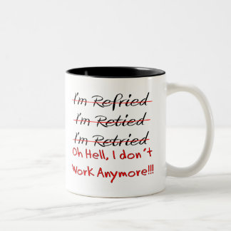 Tasse 2 Couleurs Chemises et cadeaux drôles de retraite