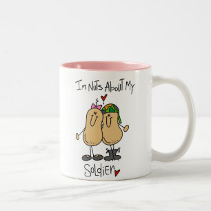 Tasse 2 Couleurs Chemises et Cadeaux Fous de Mon Soldat