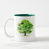 Tasse 2 Couleurs chêne, "chaque chêne commencé en tant que deux ou (Gauche)