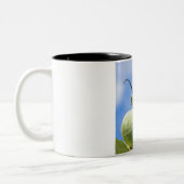 Tasse 2 Couleurs Chenille noire et jaune (Gauche)