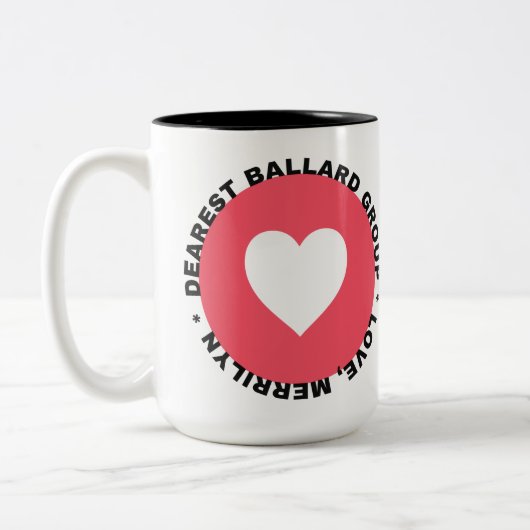 Tasse 2 Couleurs Cher Ballard, Amour Merrilyn (Gauche)